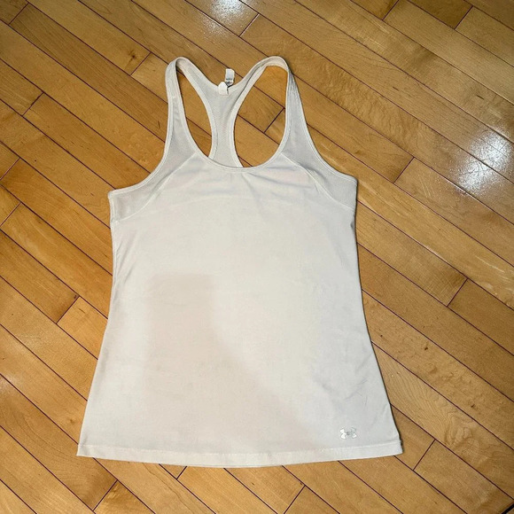 UNDER ARMOUR Heat Gear Racer Back Workout Tank Top - size Medium - Picture 2 of 10